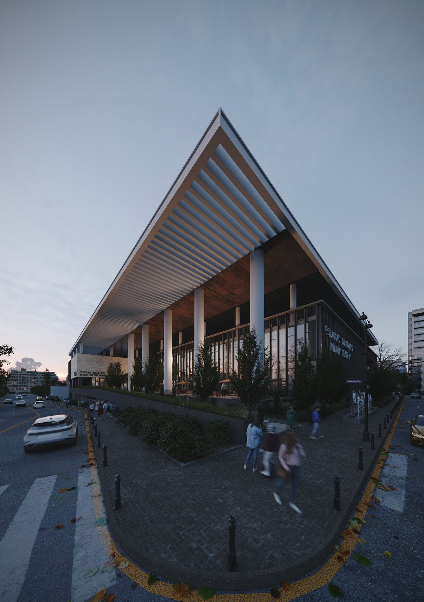Beygan Kültür Merkezi - Dış Mekân Görselleştirme